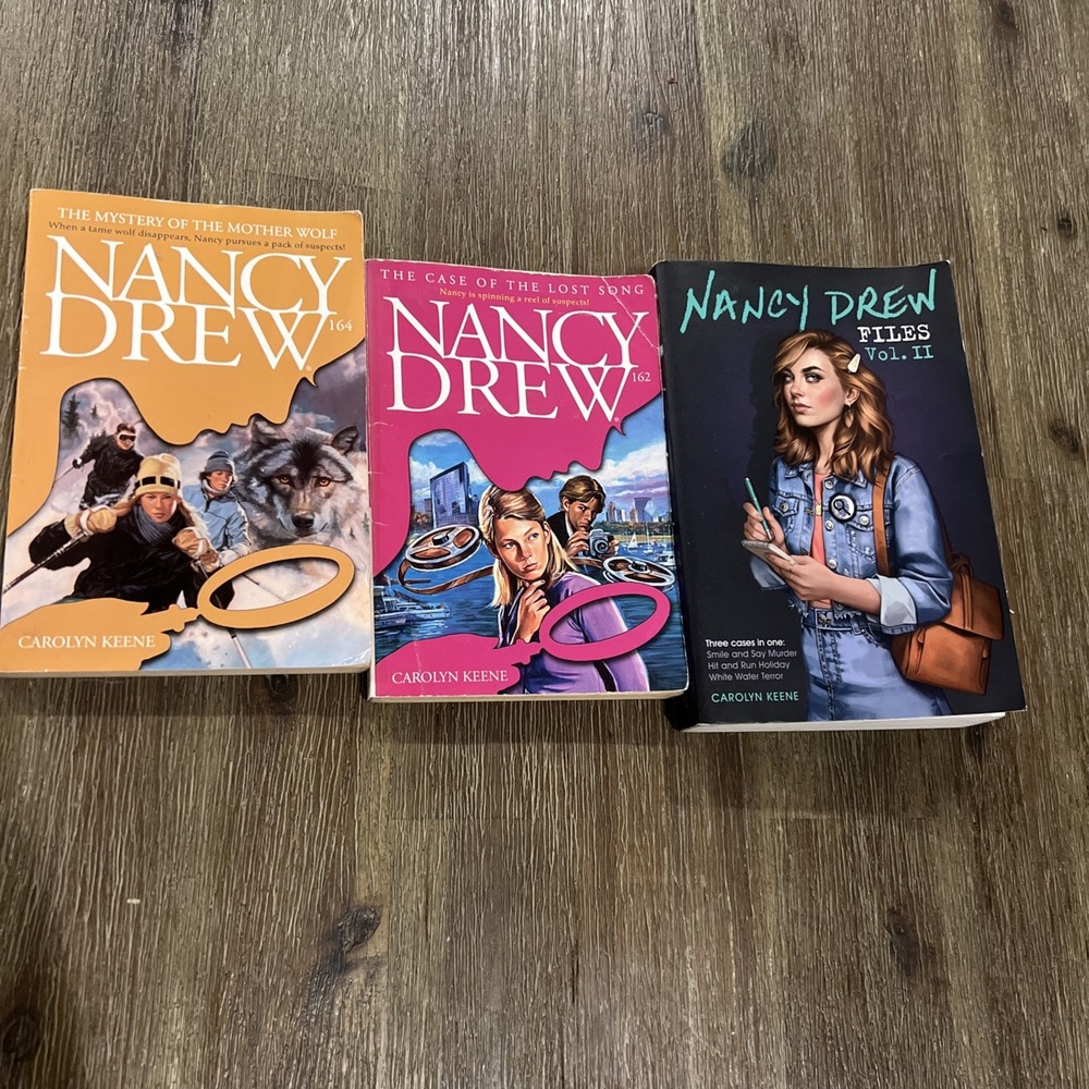Nancy Drew Books -lot Of 3 Paperback